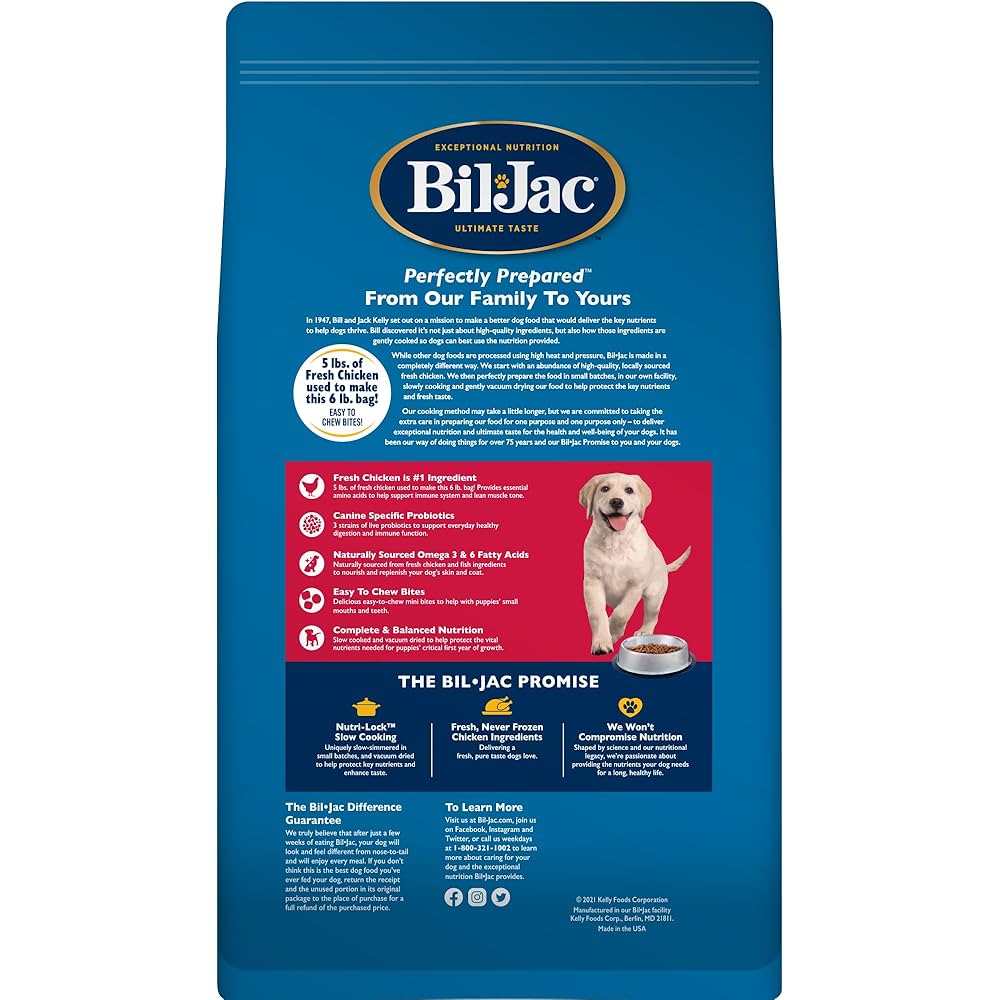 Amazon.com: Bil-Jac Puppy Select Dry Dog Food, Made with